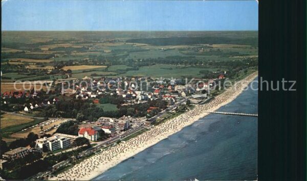 Scharbeutz Ostseebad Fliegeraufnahme mit Strand