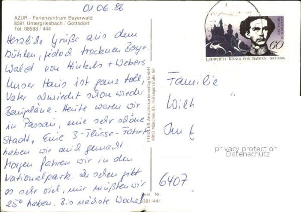 Untergriesbach Niederbayern Camping AZUR Ferienzentrum Bayerwald Go – Bild 2