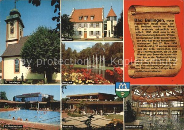 Bad Bellingen Kurhaus Kurpark Rathaus