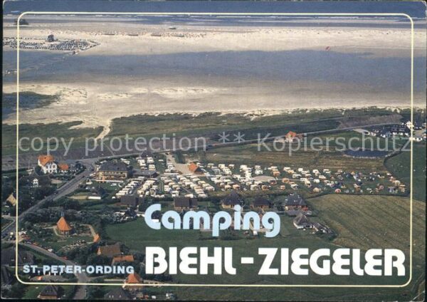 St Peter-Ording Fliegeraufnahme mit Camping Biel-Ziegel