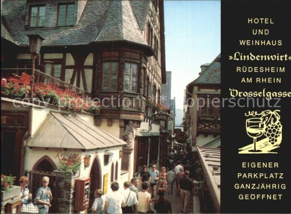 Ruedesheim Rhein Hotel und Weinhaus Lindenwirt Drosselga