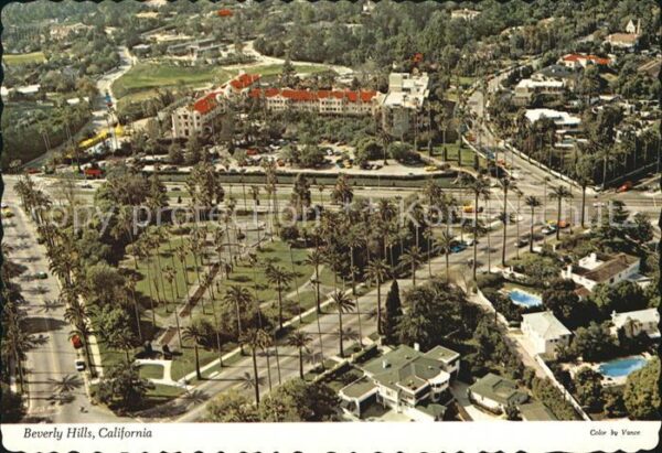 Beverly Hills California Fliegeraufnahme Villen