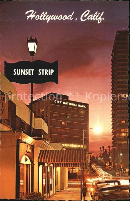 Hollywood California Sunset Strip