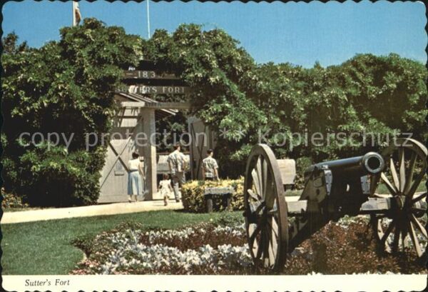 Sacramento California Sutters Fort Kanone