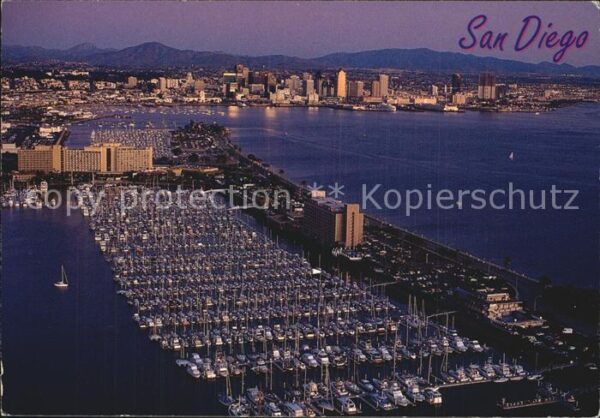 San Diego California Fliegeraufnahme Harbor Island