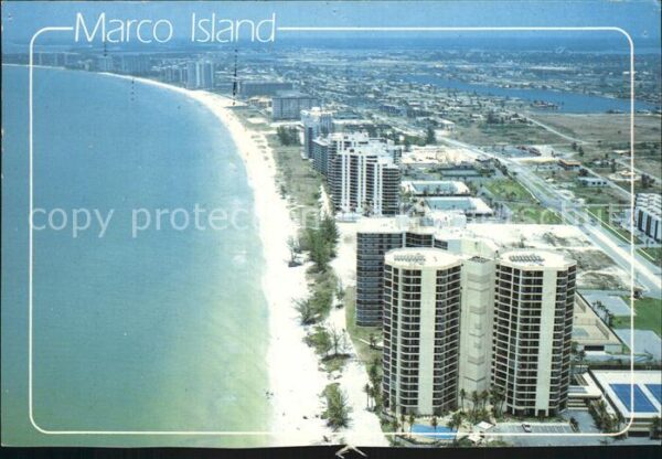 Marco Island Fliegeraufnahme mit Strand