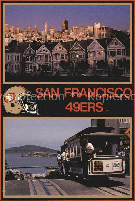 San Francisco California Home of NFL Cable Car