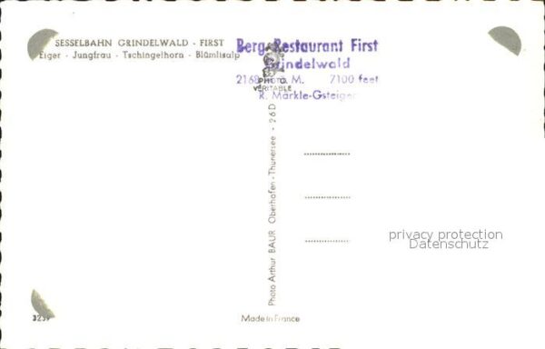 Sessellift Grindelwald-First Eiger Jungfrau Tschin – Bild 2