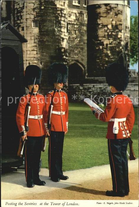 Leibgarde Wache Posting the Sentries Tower of London