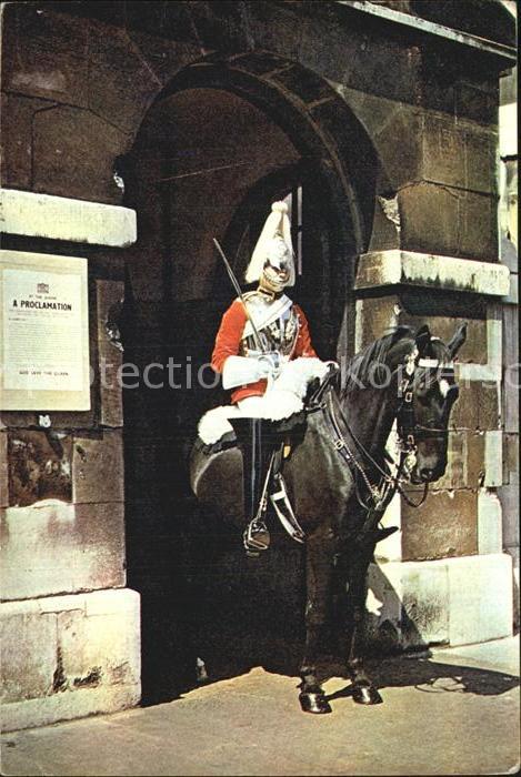 Leibgarde Wache London Mounted Sentry Horse Guards Whit