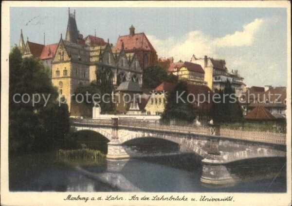 Marburg Lahn Lahnbrücke Universität