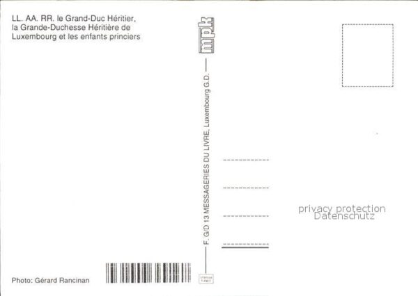 Adel Luxembourg Luxemburg Grand-Duc Heritier Grande-Duchesse Heri – Bild 2