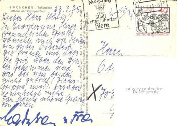 Olympia XX. Olympiade München 1972 Rathaus Olym – Bild 2
