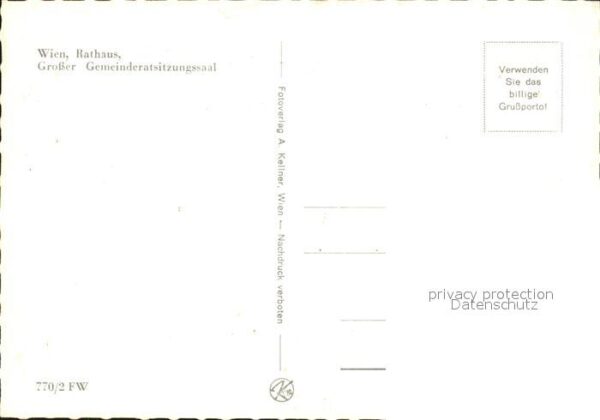 Wien Rathaus Grosser Gemeinderatsitzungssaal – Bild 2