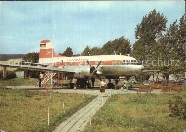 Flugzeuge Zivil Schauflugzeug IL-14 Interflug Cämmerswa
