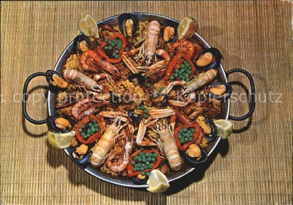 Lebensmittel Paella Mallorca Espana