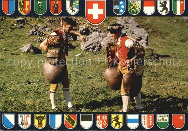 Sennerei Sennen beim Schellenschütteln Appenzell