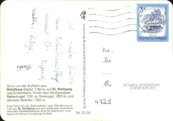 Zahnradbahn Schafberg St. Wolfgang Zinkenbach Rette – Bild 2