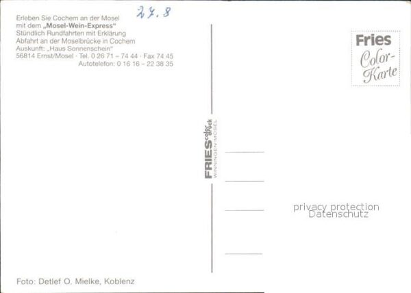 Touristenzug Mosel-Wein-Express Cochem – Bild 2
