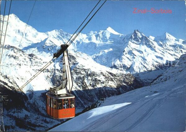 Seilbahn Zinal Val d_Anniviers Weisshorn Schalih
