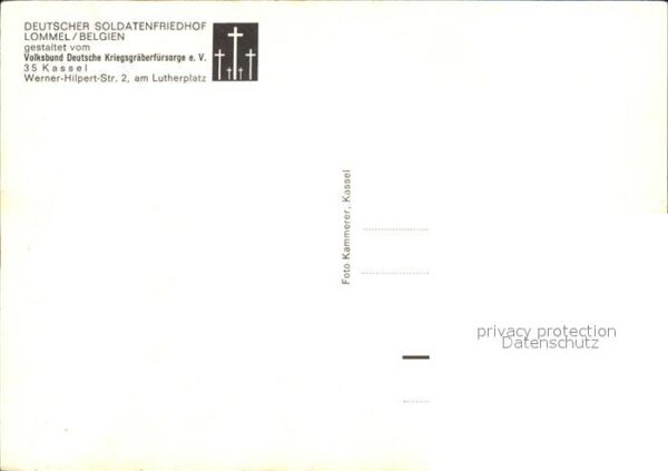 Friedhof Deutscher Soldatenfriedhof Lommel Belgi – Bild 2
