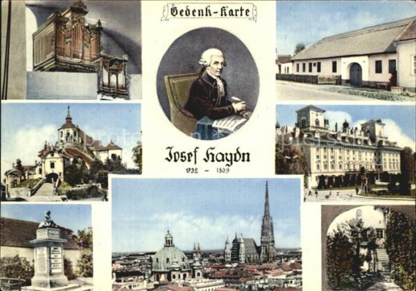 Haydn Joseph Gedenkkarte Geburtshaus Ruhestätte Schl