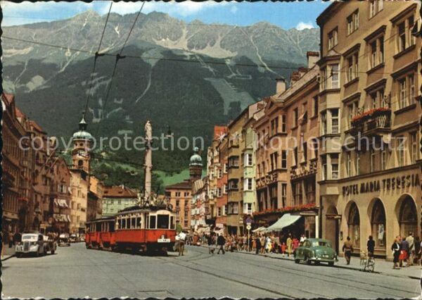 Strassenbahn Innsbruck Maria-Theresien-Strasse Hotel