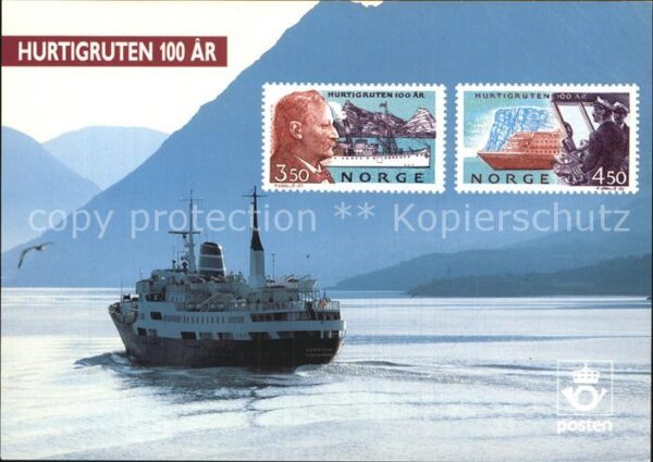 Faehre Ferry Bac Traghetto-- Kong Olav Meloy pa Helgeland