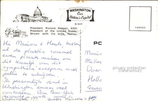 Politiker Ronald Reagan Wife Nancy – Bild 2