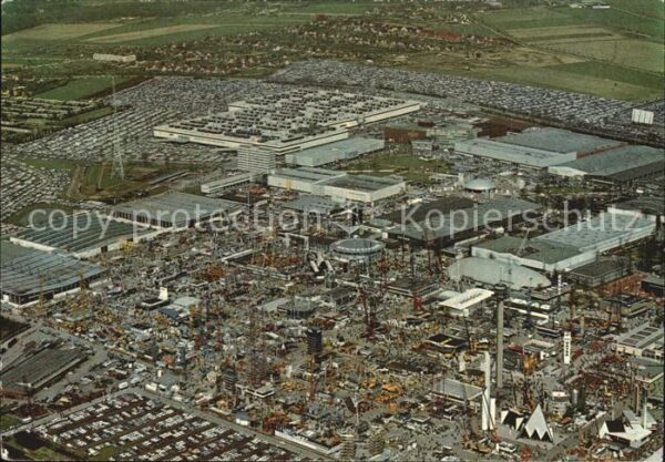 Ausstellung Messe Hannover Fliegeraufnahme