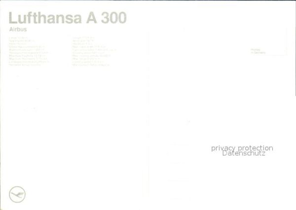 Lufthansa Airbus A 300 – Bild 2