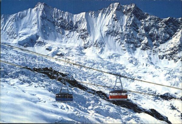 Seilbahn Saas-Fee Felskinn Täschhorn Dom