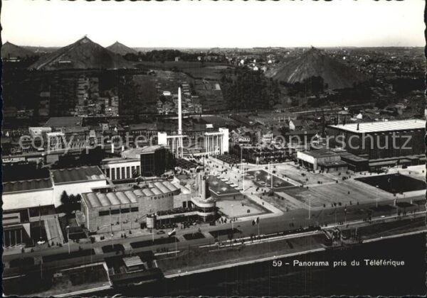 Exposition Internationale Liege 1939 Panorama pris du Teleferique
