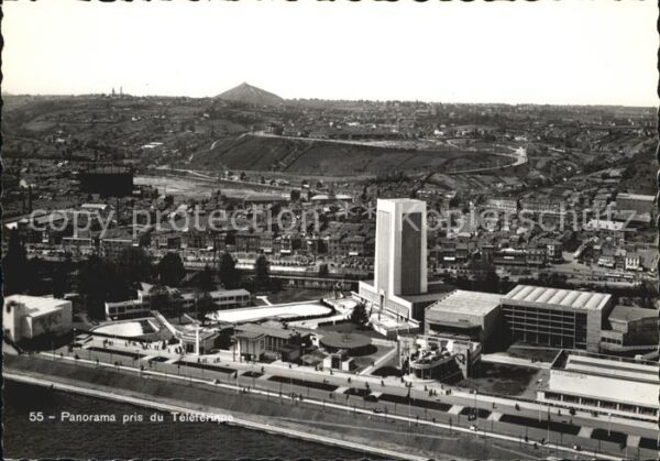 Exposition Internationale Liege 1939 Panorama pris du Teleferique
