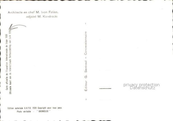Exposition Internationale Liege 1939 Panorama pris du Teleferique – Bild 2