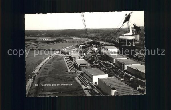 Exposition Internationale Liege 1939 Panorama pris du Teleferique