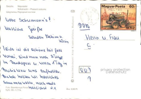 Trachten Ungarn Sarpilis Nepviselet – Bild 2