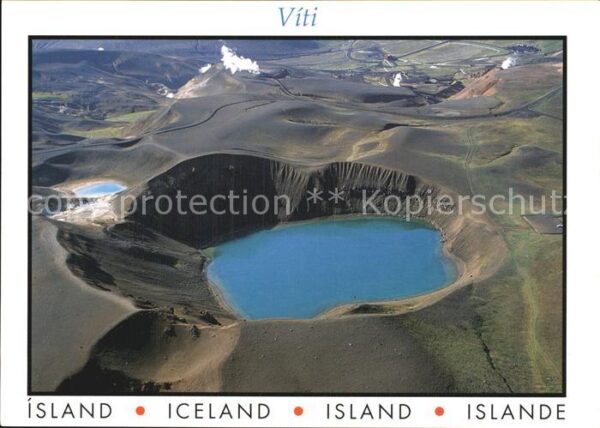 Vulkane Geysire Vulcans Geysers Viti Krater Island Myvatn Area