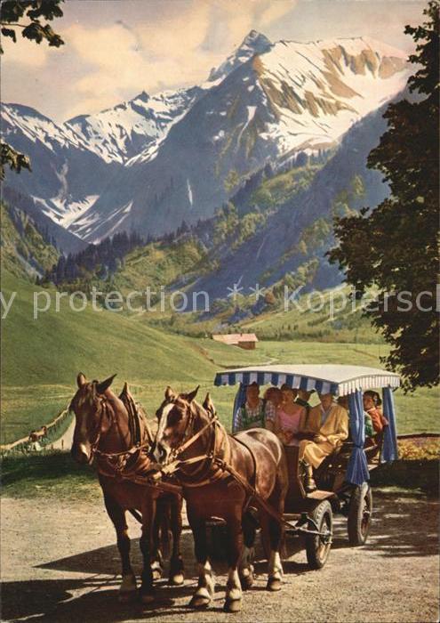 Pferdekutschen Stellwagen Trettachspitze