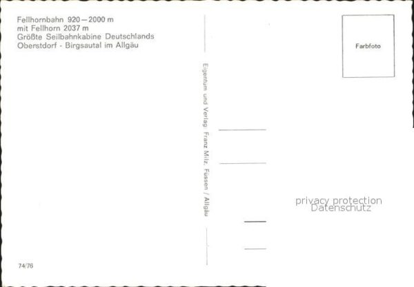 Seilbahn Fellhorn Oberstdorf Birgsautal – Bild 2