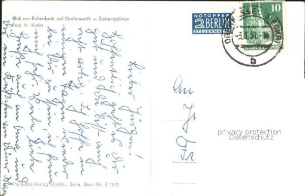 Rolandseck Blick auf Grafenwerth und Siebengebirge – Bild 2