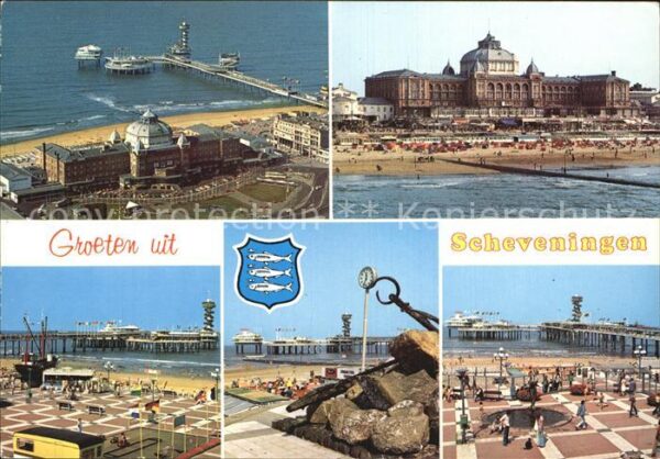 Scheveningen Seebrücke Fliegeraufnahme Strand
