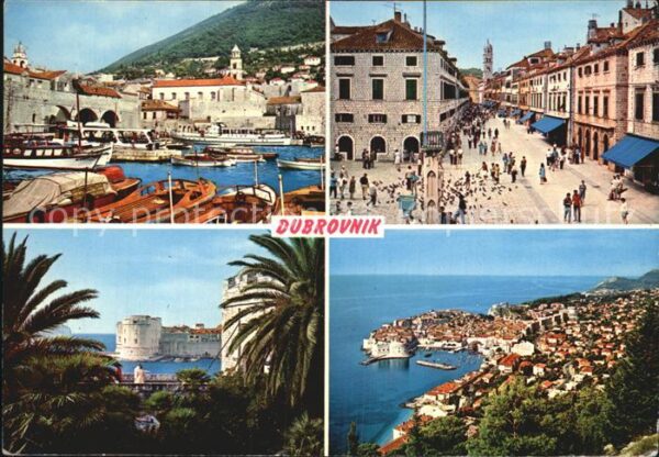 Dubrovnik Ragusa Hafen Ortspartie