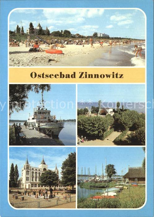 Zinnowitz Ostseebad Strand Konzertpavillon Hafen Achterwass