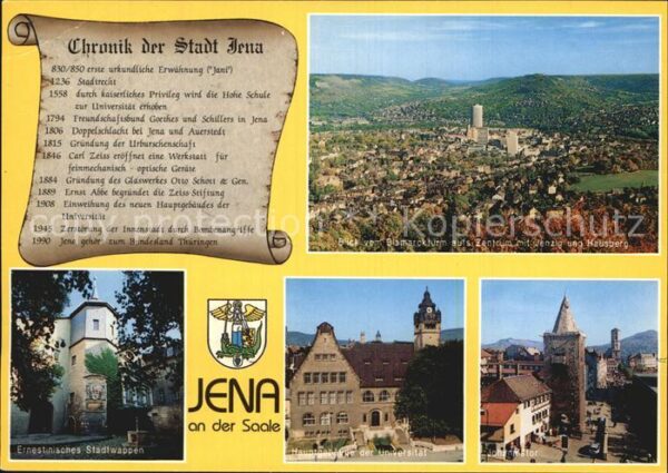 Jena Thueringen Fliegeraufnahme Universität