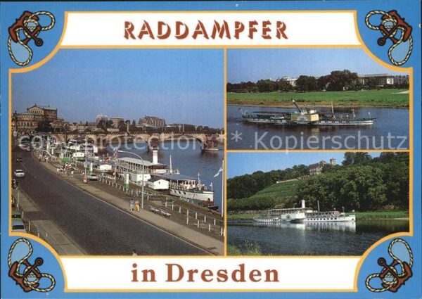 Dresden Raddampfer Elbpartie Brücke