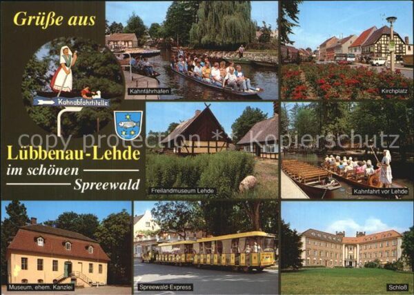 Lehde Kahnfärhafen Kirchplatz Schloß Museum