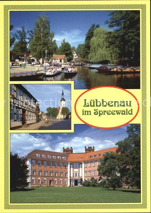 Luebbenau Spreewald Hafen Rathaus Kirche Schloß