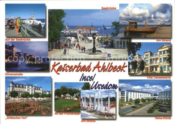 Ahlbeck Ostseebad Kaiserbad Seebrücke Strand Hotel Ahlbec