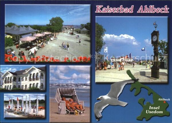 Ahlbeck Ostseebad Kaiserbad Seebrücke Strand Promenade